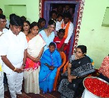 Nara Bhuvaneswari helps a deceased TDP worker family