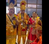 Indigi airlines staff has seen as Rama Lakshmana and Seetha 