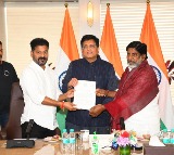 Telangana CM RevanthReddy called on Union Minister Piyush Goyal in Delhi
