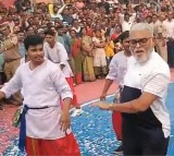 Andhra minister adds colour to Sankranti with his dance