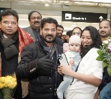 Revanth Reddy reaches Zurich airport