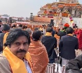 Pawan Kalyan breaks down into tears at Ayodhya Ram Mandir