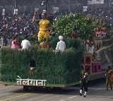Tableau of Telangana attracted at 75th Republic Day