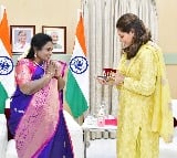 Upasana met Telangana governor Tamilisai in Hyderabad