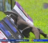 Monitor lizard enters into ground while Sri Lanka batting against Afghanistan