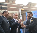 Sports Minister Anurag Thakur hands over Chess Olympiad Torch to Budapest