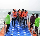 Floating Sea Bridge Opened At Visakha RK Beach