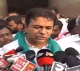 KTR lashes out at congress over medigadda barriage issue