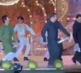 Anant Ambani Radhika Merchant Pre Wedding Celebrations Bollywood Khans Dance on Stage