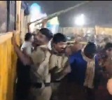Police lathi charge on devotees in Komuravelli Devasthanam