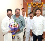 CM Revanth Reddy goes to NTV chief Narendra house
