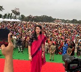 Nara Brahmani says she was delighted to flagged off Saree Run in Hyderabad 