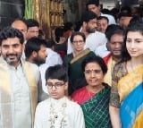 Nara Lokesh and Family Offer Prayers at Tirumala for Devansh's Birthday