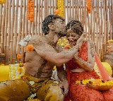 Kriti Kharbanda tears off Pulkit Samrat's kurta in haldi pics from wedding