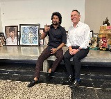 British Deputy High Commissioner Gareth Wynn Owen met hero Nani in Hyderabad