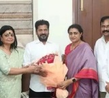 Nandamuri Suhasini meets Revanth Reddy amid Parliamentary elections