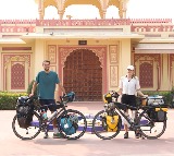 From Germany to Jaipur, couple peddles 11,000 km before tying the knot