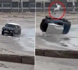 Man Narrowly Escapes Death as Speeding Four Wheeler Overturns Several Times on Beach in Kuwait