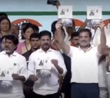 Rahul Gandhi released Nyaya Patra in Telugu
