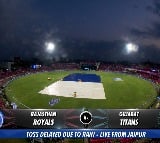 Rain delays the match between Gujarat Titans and Rajasthan Royals