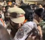 Woman ASI suspended for hugging BJP Hyderabad MP candidate