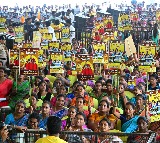 Chandrababu tweets on Mahila Shakti rally in Srikakulam