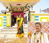 Wife built temple for husband in Mahbubabad District