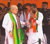 Amit Shah addresses public meeting in Siddipet