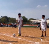 Revanth Reddy, Owaisi unwind with football, cricket