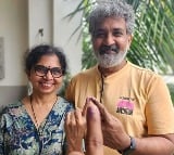 SS Rajamouli Caste his Vote with his Wife Rama Rajamouli 
