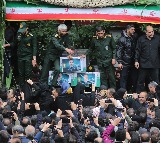 Huge crowd attends funeral procession for Iranian President, FM