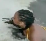 Woman Teeters on Edge of Victoria Falls Viral video Will Leave You in Awe