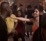 Andre Russell enjoying Lutt Putt Gaya Song with Ananya Panday during the IPL winning Party