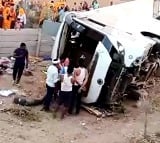One dead, over 22 injured as bus falls off culvert on Delhi-Mumbai Expressway