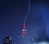 Empire State Shares Pic Of Lightning Strike On Building