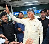 Chandrababu arrives Gannavaram airport