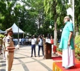 Governor unfurls national flag to make Telangana Formation Day