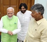 Chandrababu and Pawan Kalyan welcomes PM Modi at Gannavaram airport