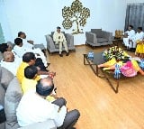 Chandrababu held meeting with new ministers