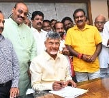 Chandrababu Naidu takes charge as Andhra Pradesh CM, signs five files