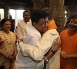 Union minister Piyush Goyal met CM Chandrababu in Tirumala Temple