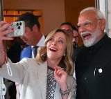 PM Giorgia Meloni clicks selfie with PM Modi on sidelines of G7 Summit