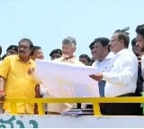 AP CM Chandrababu visits Polavaram project