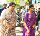 BRS leaders meet Kavitha in Tihar Jail