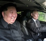 Putin Takes Kim Jong Un On Drive In Limousine Later Gifts Him Car