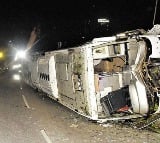drunk and drive bus overturns on orr woman dies on the spot