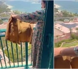Indian woman drying clothes in five star hotel balcony video goes viral