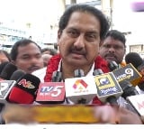 Actor Suman talks to medi at Govindaraja Swamy temple in Tirupati