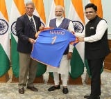 BCCI Secretary Jay Shah and President Roger Binny presented the Namo 1 jersey to PM Modi