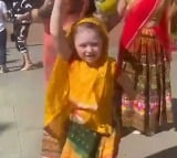 Russian Toddler in Indian attire steals hearts with bhangra performance for PM Modi welcome 